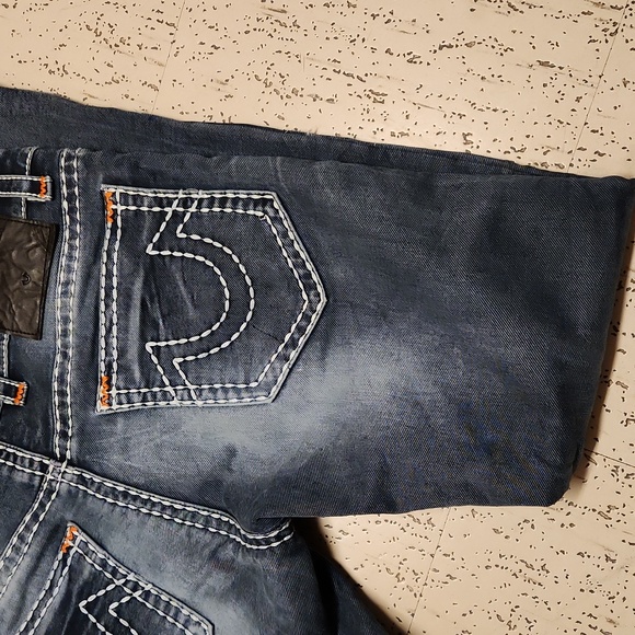 True Religion Straight Leg Acid Washed Jeans - Picture 14 of 16